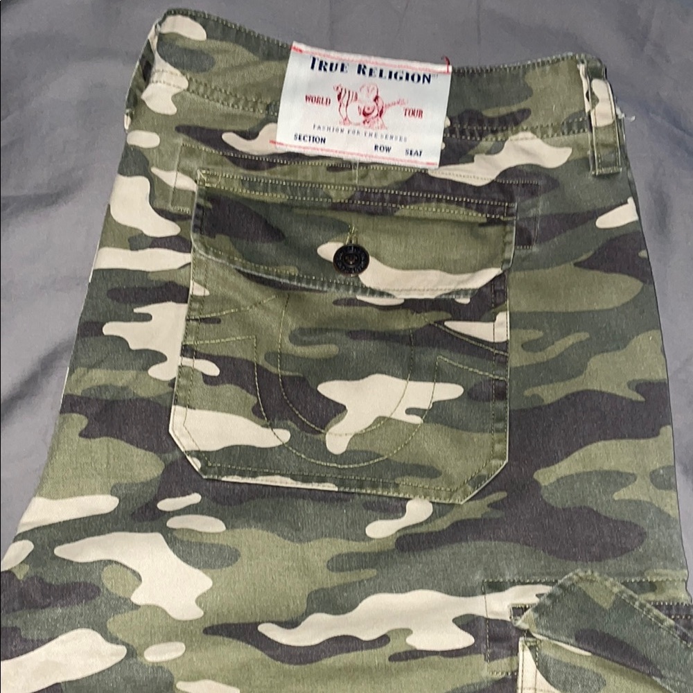 True Religion Green Camouflage Pants